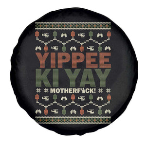 Yippee Ki Yay Spare Tire Cover Retro 80's Movie Xmas Gift Ugly Christmas TS10 Print Your Wear