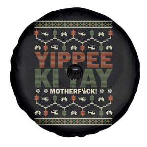 Yippee Ki Yay Spare Tire Cover Retro 80's Movie Xmas Gift Ugly Christmas TS10 Print Your Wear