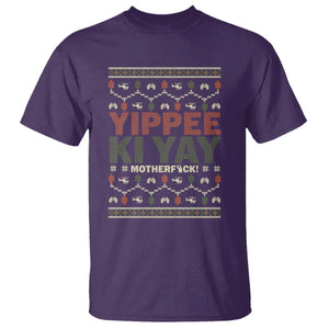 Yippee Ki Yay T Shirt Retro 80's Movie Xmas Gift Ugly Christmas TS10 Purple Print Your Wear