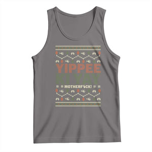 Yippee Ki Yay Tank Top Retro 80's Movie Xmas Gift Ugly Christmas TS10 Deep Heather Print Your Wear