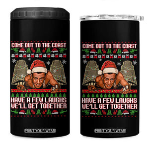 Nakatomi Plaza Party 1988 4 in 1 Can Cooler Tumbler Come Out To The Coast Mcclane Ugly Xmas TS10 One Size: 16 oz Black Print Your Wear