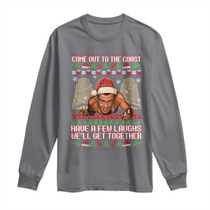 Nakatomi Plaza Party 1988 Long Sleeve Shirt Come Out To The Coast Mcclane Ugly Xmas TS10 Charcoal Print Your Wear