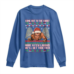 Nakatomi Plaza Party 1988 Long Sleeve Shirt Come Out To The Coast Mcclane Ugly Xmas TS10 Royal Blue Print Your Wear