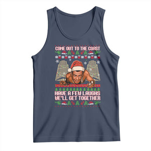 Nakatomi Plaza Party 1988 Tank Top Come Out To The Coast Mcclane Ugly Xmas TS10 Navy Print Your Wear