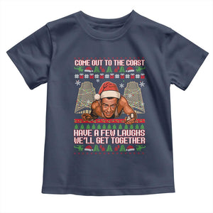 Nakatomi Plaza Party 1988 Toddler T Shirt Come Out To The Coast Mcclane Ugly Xmas TS10 Navy Print Your Wear