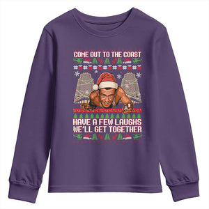 Nakatomi Plaza Party 1988 Youth Sweatshirt Come Out To The Coast Mcclane Ugly Xmas TS10 Purple Print Your Wear