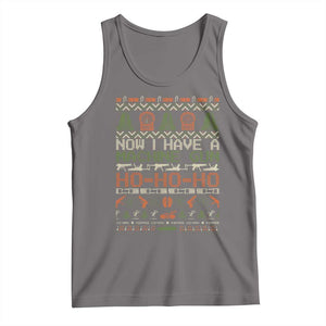 Now I Have A Machine Gun Tank Top Christmas 90s Movie Ugly Xmas TS10 Deep Heather Print Your Wear