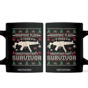 Nakatomi Plaza Christmas Party Coffee Mug Funny 80's Die Movie 1988 Ugly Christmas TS10 Black Print Your Wear