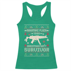Nakatomi Plaza Christmas Party Racerback Tank Top Funny 80's Die Movie 1988 Ugly Christmas TS10 Irish Green Print Your Wear