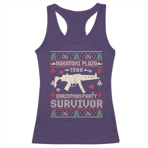 Nakatomi Plaza Christmas Party Racerback Tank Top Funny 80's Die Movie 1988 Ugly Christmas TS10 Purple Print Your Wear