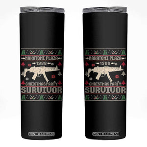 Nakatomi Plaza Christmas Party Skinny Tumbler Funny 80's Die Movie 1988 Ugly Christmas TS10 Black Print Your Wear