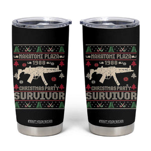 Nakatomi Plaza Christmas Party Tumbler Cup Funny 80's Die Movie 1988 Ugly Christmas TS10 Black Print Your Wear