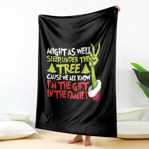 Funny Christmas Throw Blanket I'm The Gift Kids Pajamas Girls Boys TS10 Print Your Wear