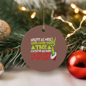 Funny Christmas Ceramic Ornament I'm The Gift Kids Pajamas Girls Boys TS10 1pc Mocha Print Your Wear