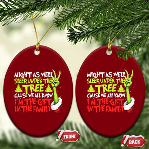 Funny Christmas Ceramic Ornament I'm The Gift Kids Pajamas Girls Boys TS10 Print Your Wear