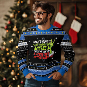 Funny Christmas Hanukkah Ugly Sweater I'm The Gift Kids Pajamas Girls Boys TS10 Black Blue Print Your Wear