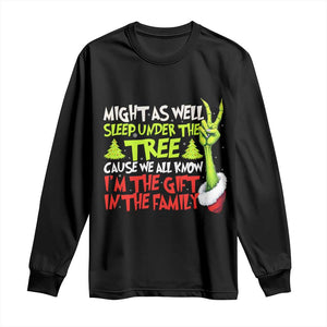 Funny Christmas Long Sleeve Shirt I'm The Gift Kids Pajamas Girls Boys TS10 Black Print Your Wear