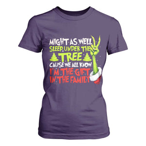 Funny Christmas T Shirt For Women I'm The Gift Kids Pajamas Girls Boys TS10 Purple Print Your Wear