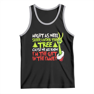 Funny Christmas Tank Top I'm The Gift Kids Pajamas Girls Boys TS10 Black Athletic Heather Print Your Wear
