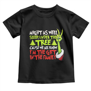 Funny Christmas Toddler T Shirt I'm The Gift Kids Pajamas Girls Boys TS10 Black Print Your Wear