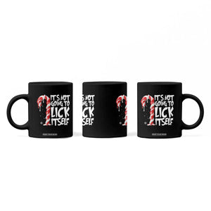 Funny Dirty Christmas Coffee Mug It's Not Going To Lick Itself Adult Humor Cringe Candy Cane TS10 Print Your Wear