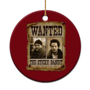 Funny Christmas Movie Ceramic Ornament Wanted Sticky Bandit Merry Xmas Ya Filthy Animal TS10 1pc Red Print Your Wear