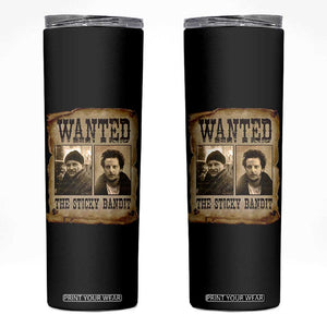 Funny Christmas Movie Skinny Tumbler Wanted Sticky Bandit Merry Xmas Ya Filthy Animal TS10 Black Print Your Wear