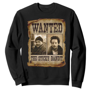Funny Christmas Movie Sweatshirt Wanted Sticky Bandit Merry Xmas Ya Filthy Animal TS10 Black Print Your Wear