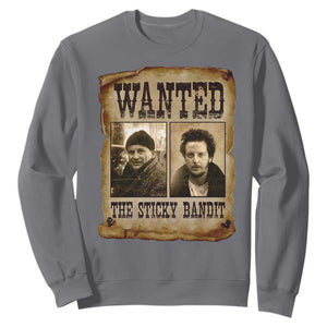 Funny Christmas Movie Sweatshirt Wanted Sticky Bandit Merry Xmas Ya Filthy Animal TS10 Charcoal Print Your Wear