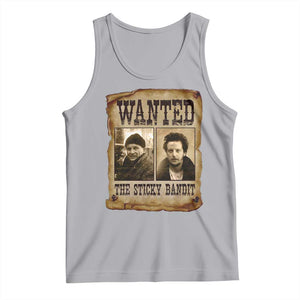 Funny Christmas Movie Tank Top Wanted Sticky Bandit Merry Xmas Ya Filthy Animal TS10 Athletic Heather Print Your Wear