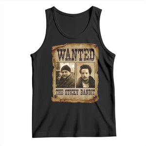 Funny Christmas Movie Tank Top Wanted Sticky Bandit Merry Xmas Ya Filthy Animal TS10 Black Print Your Wear