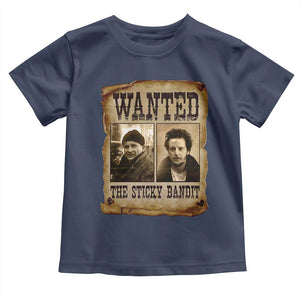 Funny Christmas Movie Toddler T Shirt Wanted Sticky Bandit Merry Xmas Ya Filthy Animal TS10 Navy Print Your Wear