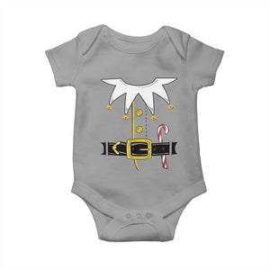 Christmas Elf Costume Baby Onesie Holiday Costume Funny Christmas Gift TS10 Sport Gray Print Your Wear