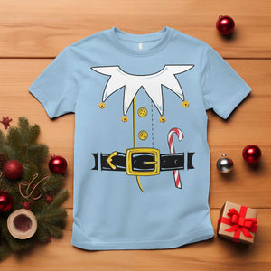 Christmas Elf Costume T Shirt Holiday Costume Funny Christmas Gift TS10 Light Blue Print Your Wear