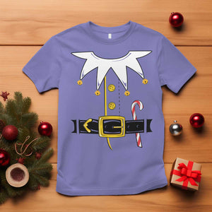 Christmas Elf Costume T Shirt Holiday Costume Funny Christmas Gift TS10 Violet Print Your Wear