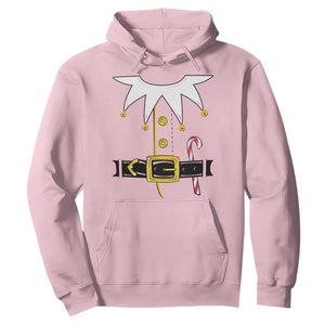 Christmas Elf Costume Hoodie Holiday Costume Funny Christmas Gift TS10 Light Pink Print Your Wear