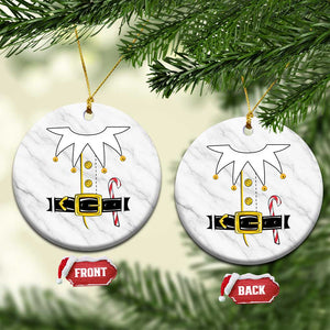 Christmas Elf Costume Ceramic Ornament Holiday Costume Funny Christmas Gift TS10 1pc White Marble Print Your Wear