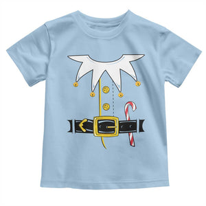 Christmas Elf Costume Toddler T Shirt Holiday Costume Funny Christmas Gift TS10 Light Blue Print Your Wear
