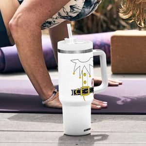 Christmas Elf Costume Tumbler With Handle Holiday Costume Funny Christmas Gift TS10 Print Your Wear