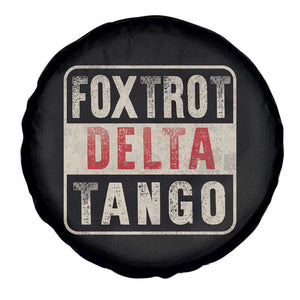 Subtle FDT Spare Tire Cover Foxtrots Delta Tangos TS10 Print Your Wear