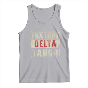 Subtle FDT Tank Top Foxtrots Delta Tangos TS10 Athletic Heather Print Your Wear
