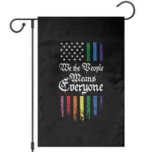 We The People Means Everyone Garden Flag LGBTQ Rainbow USA Flag Gay Pride LGBT Ally TS10 Black Print Your Wear