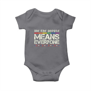 We The People Means Everyone Lgbt Equality Baby Onesie TS10 Charcoal Print Your Wear