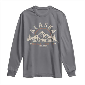 Alaska Long Sleeve Shirt Vintage Bear The Last Frontier Souvenir TS10 Charcoal Print Your Wear