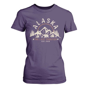 Alaska T Shirt For Women Vintage Bear The Last Frontier Souvenir TS10 Purple Print Your Wear