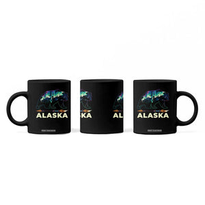 Alaska Coffee Mug Alaskan Night Sky Northern Lights Aurora Bear TS10 Print Your Wear