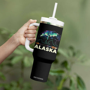 Alaska Tumbler With Handle Alaskan Night Sky Northern Lights Aurora Bear TS10 Print Your Wear