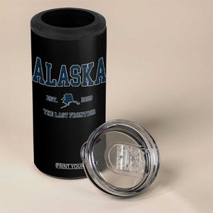 Alaska 4 in 1 Can Cooler Tumbler Vintage Sports Design The Last Frontier Souvenirs TS10 Print Your Wear
