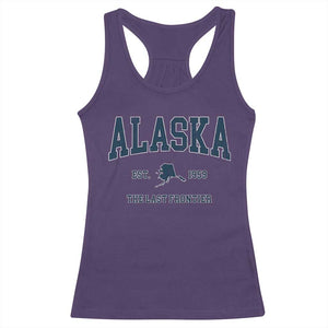 Alaska Racerback Tank Top Vintage Sports Design The Last Frontier Souvenirs TS10 Purple Print Your Wear
