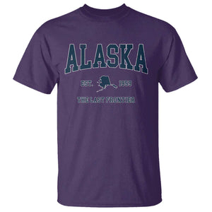 Alaska T Shirt Vintage Sports Design The Last Frontier Souvenirs TS10 Purple Print Your Wear